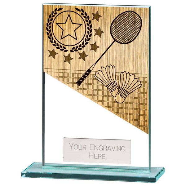 Mustang Glass Badminton Award CR22218 (5mm thick)