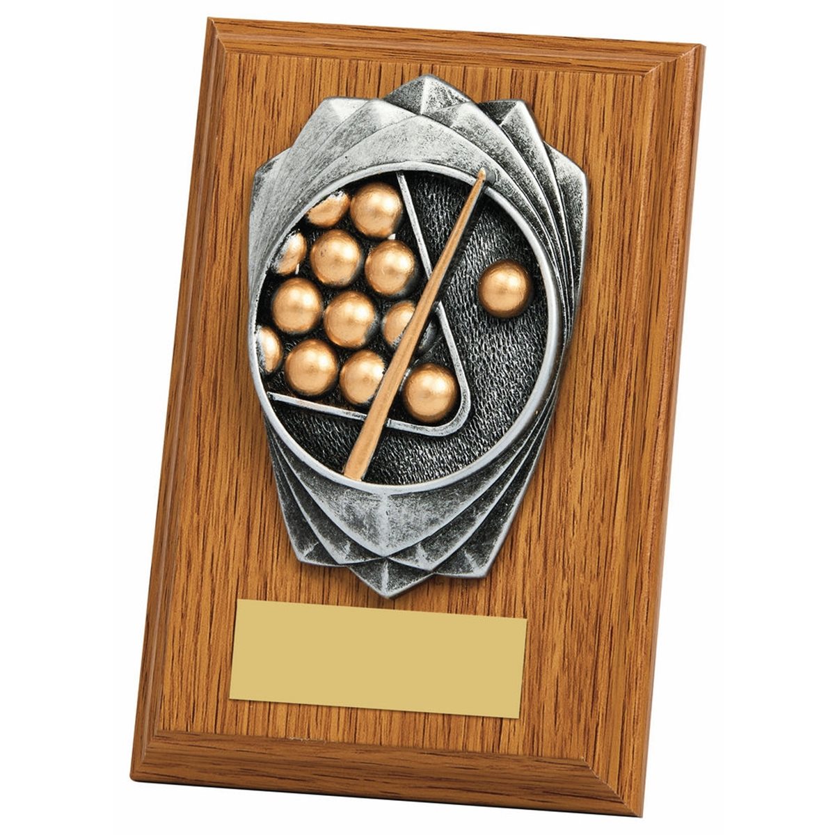 Pool/Snooker Wooden Plaque Award 1672