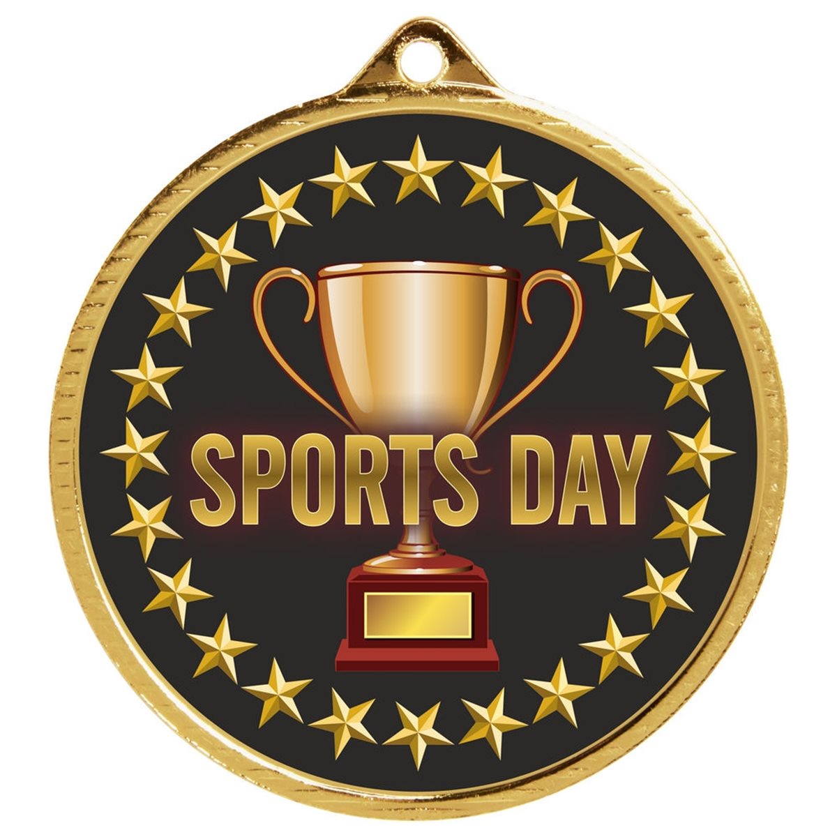Sports Day Medal 50mm in Gold, Silver & Bronze MD215