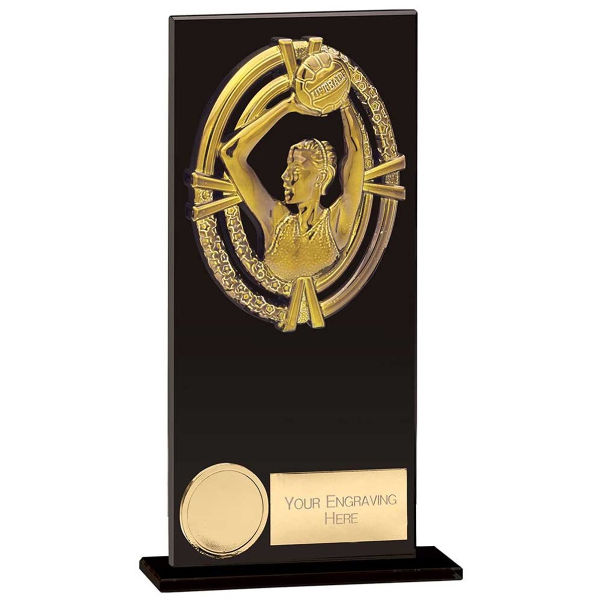 Fusion Maverick Glass Netball Award CR24117