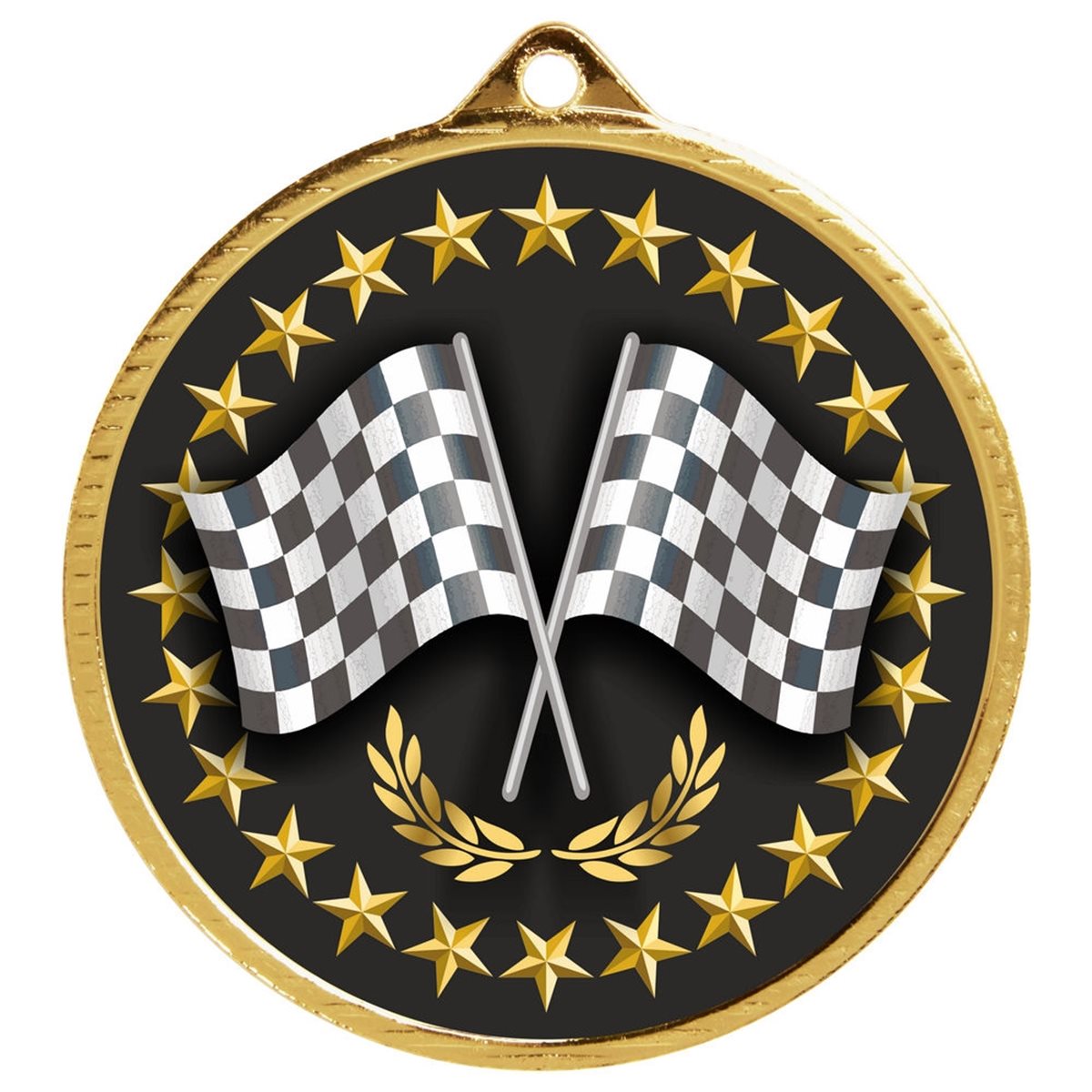 Motorsport Medal 50mm in Gold, Silver & Bronze MD206