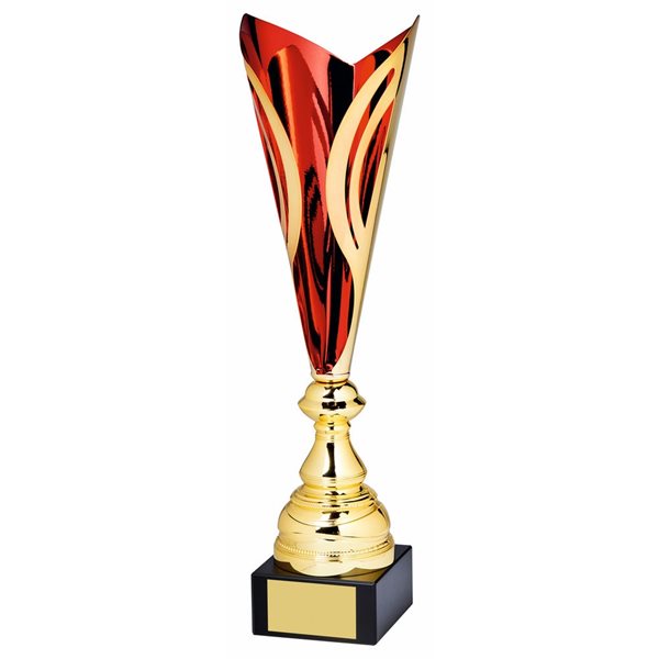 Red Gold Italian Sculpture Award on Marble Base 1409