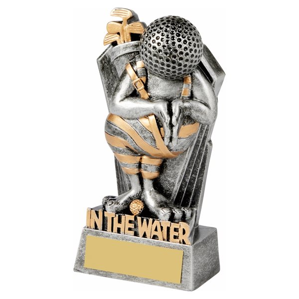 In The Water Golf Novelty Resin Trophy RS954