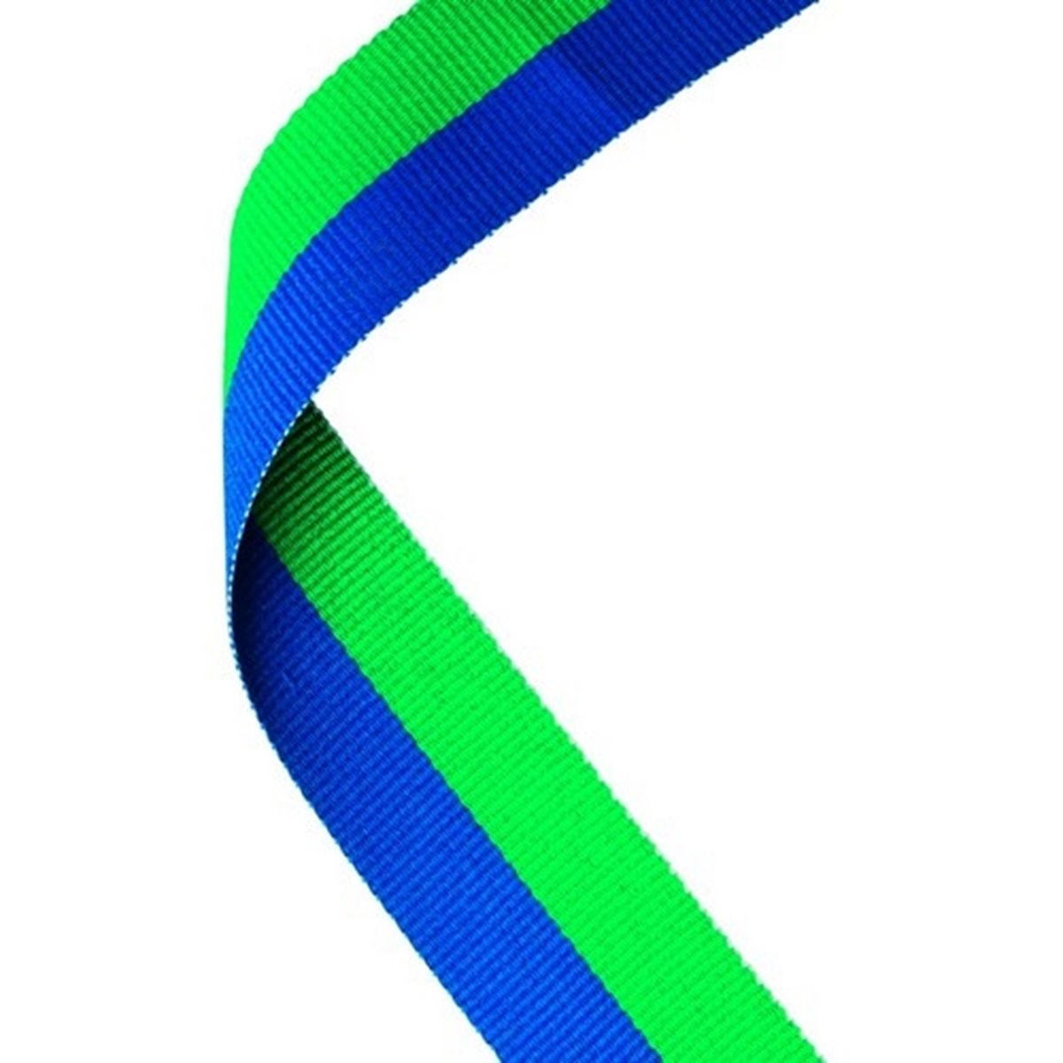 Blue and Green Striped Ribbon MR39