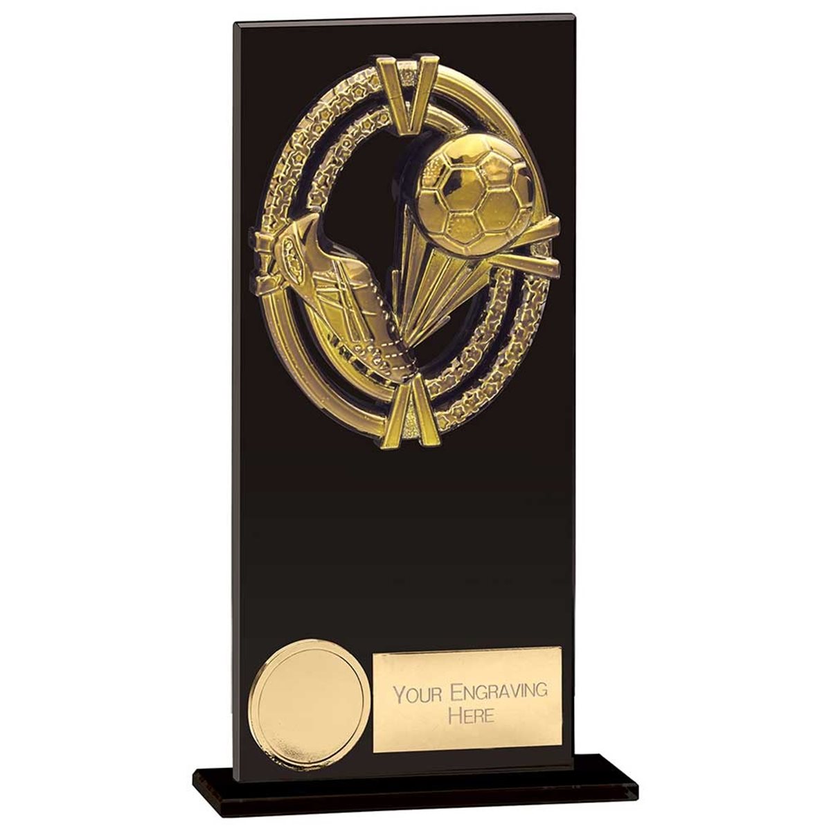 Fusion Maverick Glass Football Award CR24110