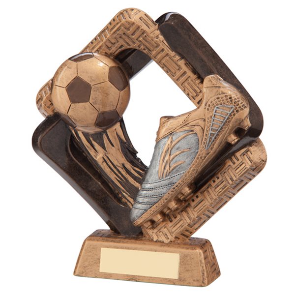 Sporting Unity Boot & Ball Trophy Gold Resin RF17036