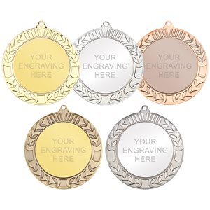 70mm Medal in Gold, Silver and Bronze M37 (approx 2mm thick)