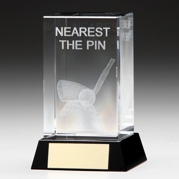 Nearest The Pin Glass Golf Award CR9255