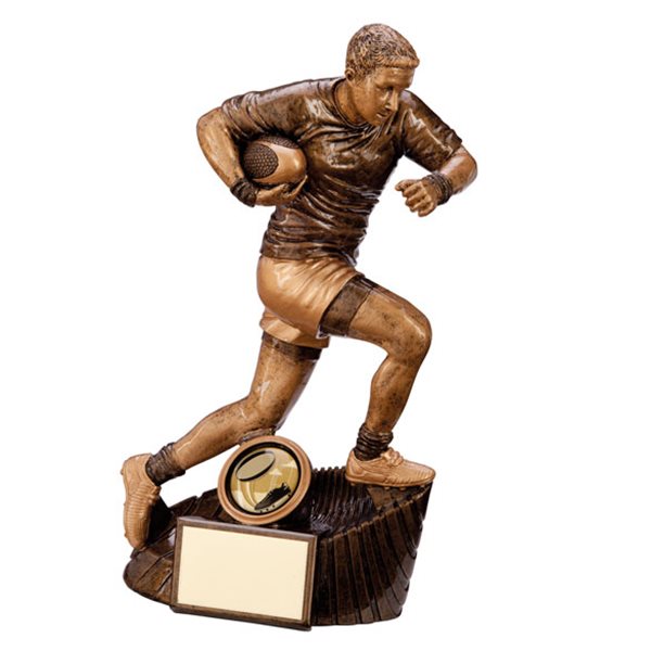 Resin Male Rugby Figure Trophy RF3034