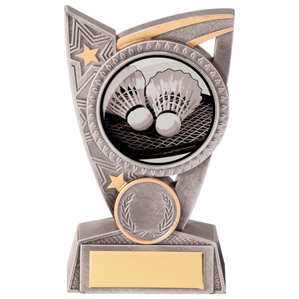 Triumph Silver Resin Badminton Trophy PL20295