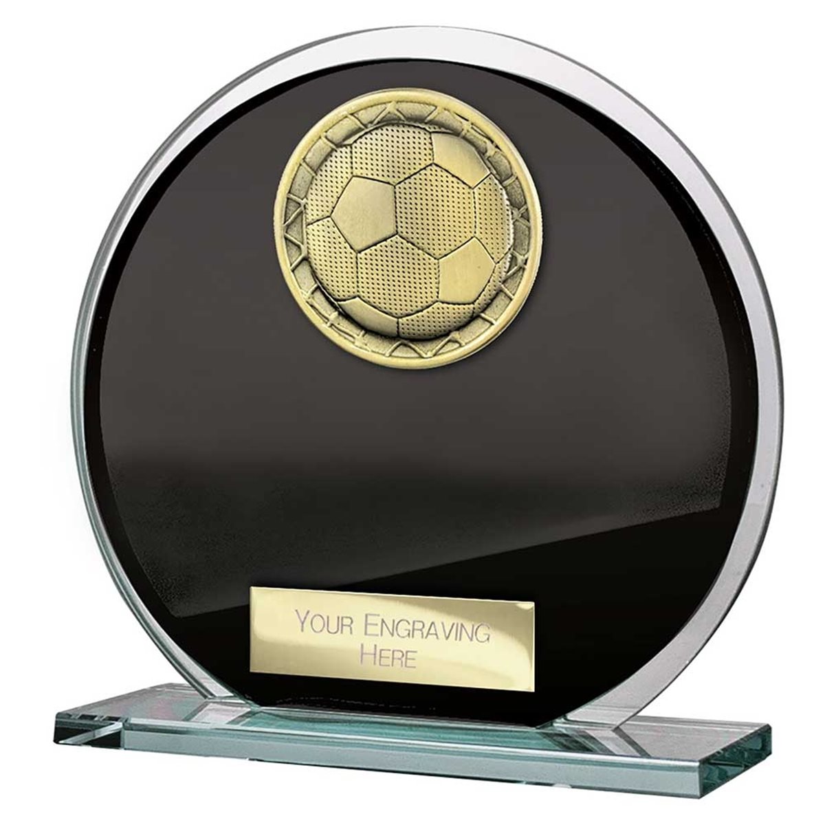 Football Black Glass Superstar Award CR26567