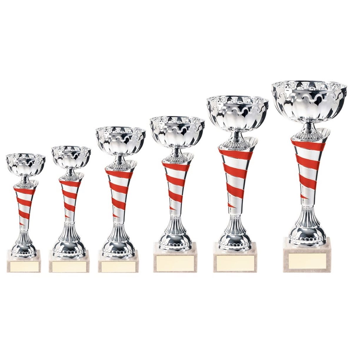 Eternity Red & Silver Column Trophy TR20311