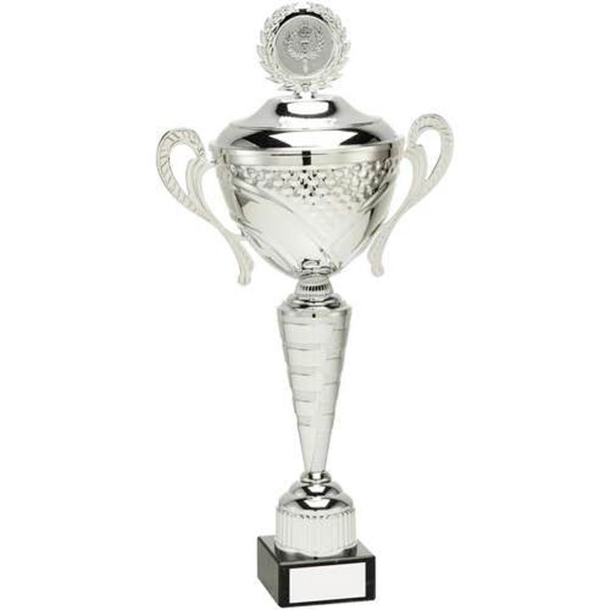 Silver Presentation Cup with Lid and Handles on Marble Base JR22-AT30
