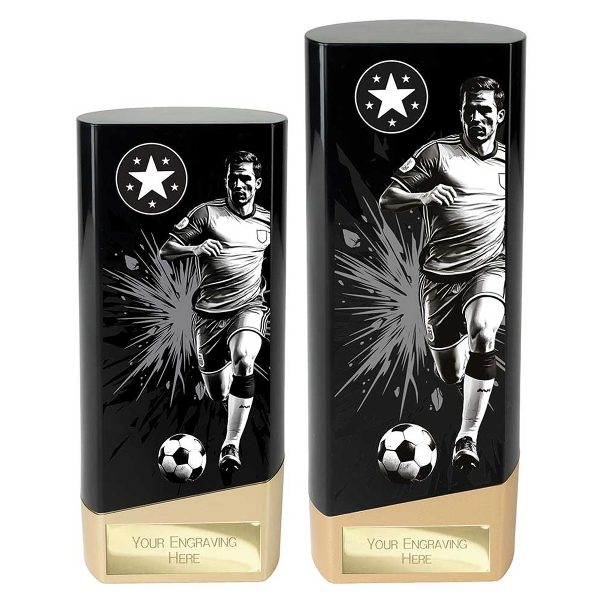 Black and Gold Prime Heavyweight Male Football Award PK26106