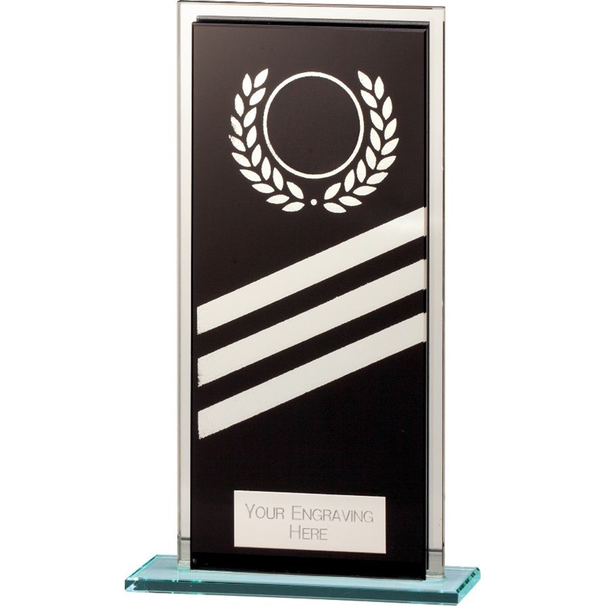 Talisman Mirror Black Glass Award CR22012