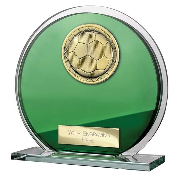 Football Green Glass Superstar Award CR26569