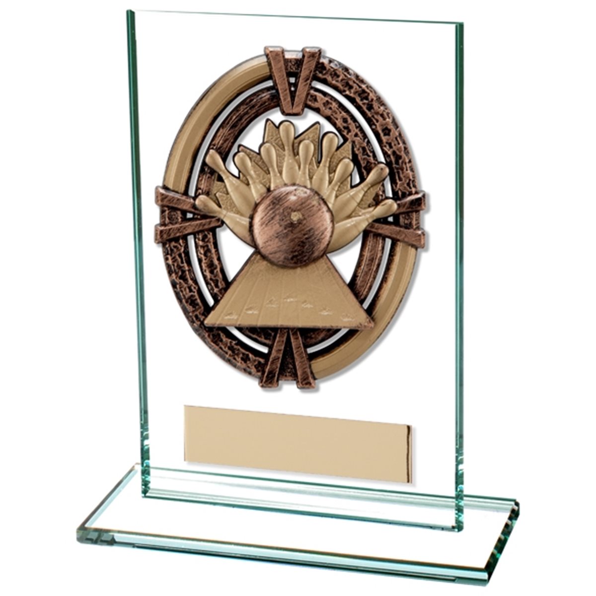 Maverick Legacy Ten Pin Bowling Glass Award CR16022
