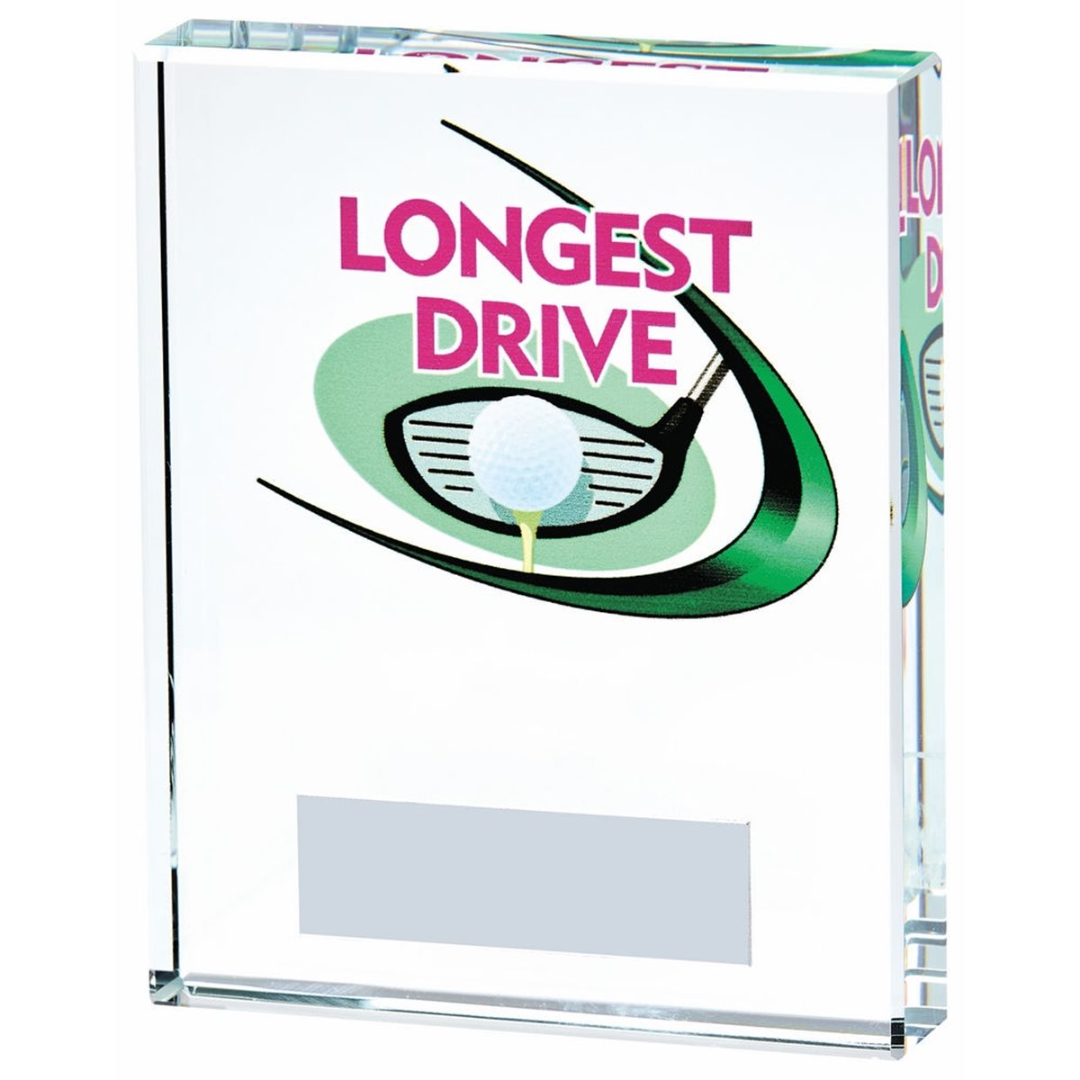 Golf Longest Drive Glass Award T.4090
