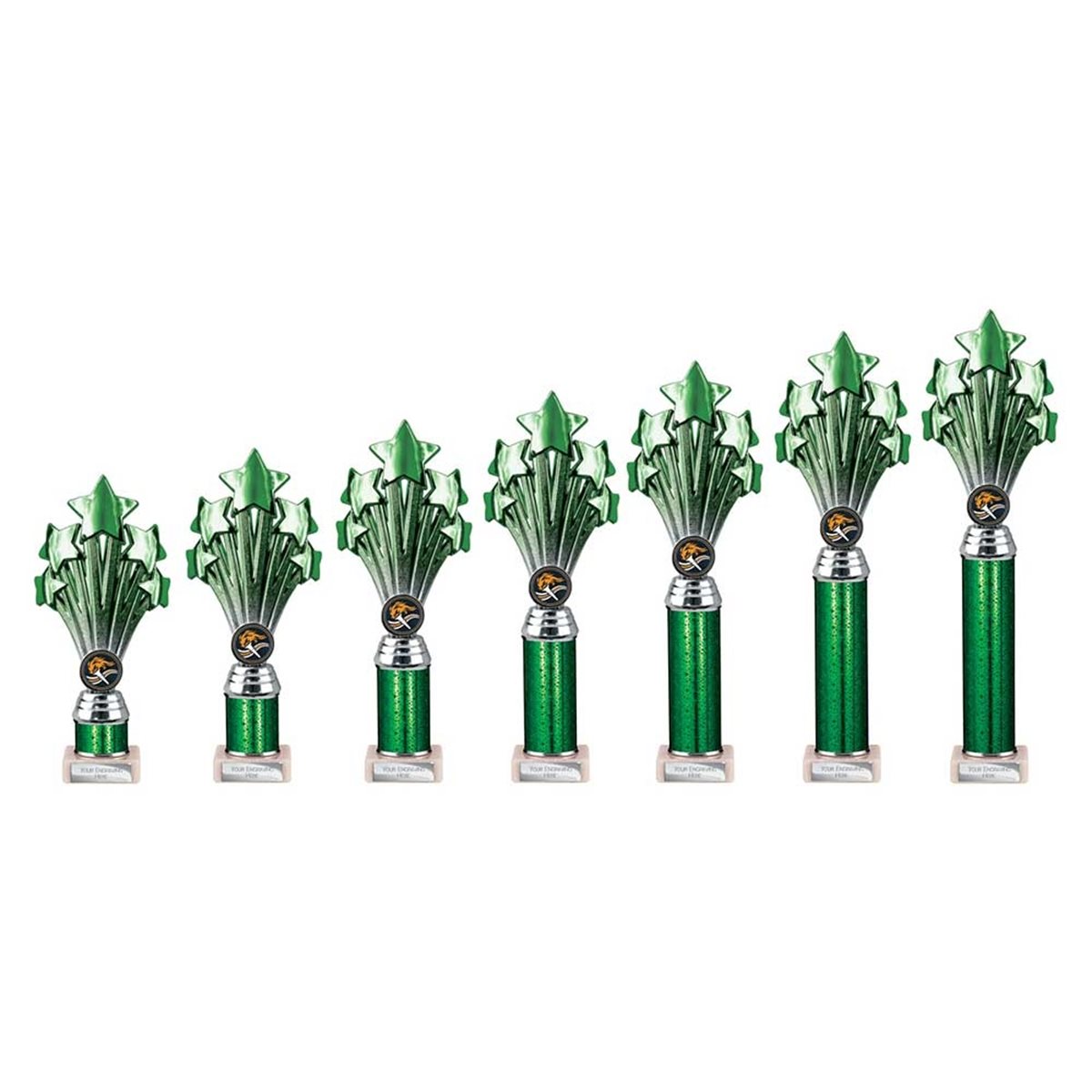 5 Star Green & Silver Column Award TR26551
