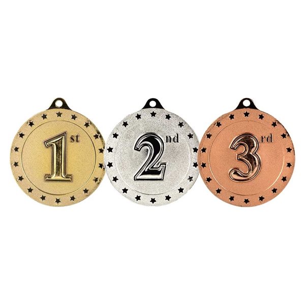 Cascade 50mm 1st,2nd,3rd Medal in Gold, Silver and Bronze MM26173