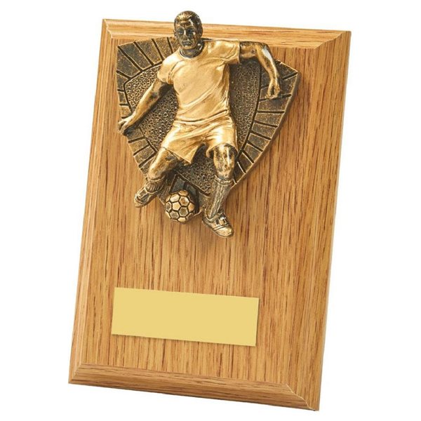 Football Male Wooden Plaque Award 1031