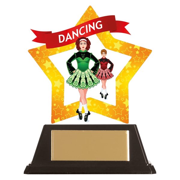 Mini Star Acrylic Irish Dance Trophy AC19648A