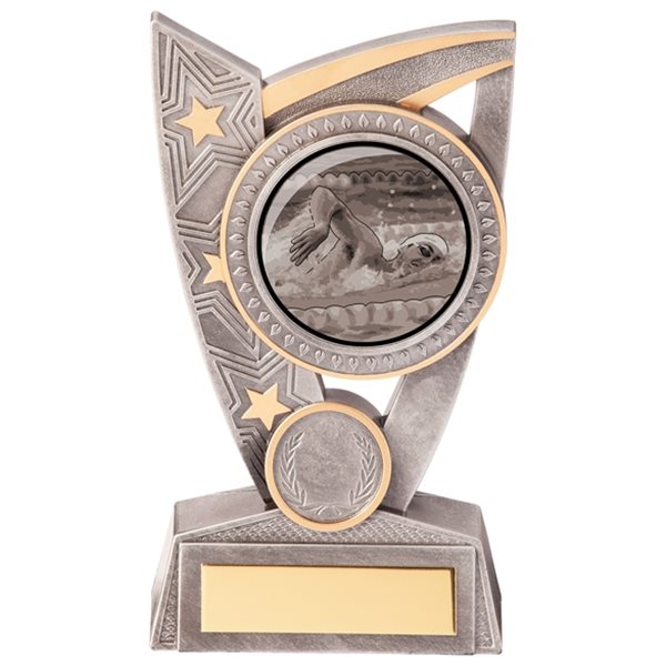 Triumph Silver Resin Swimming Trophy PL20283