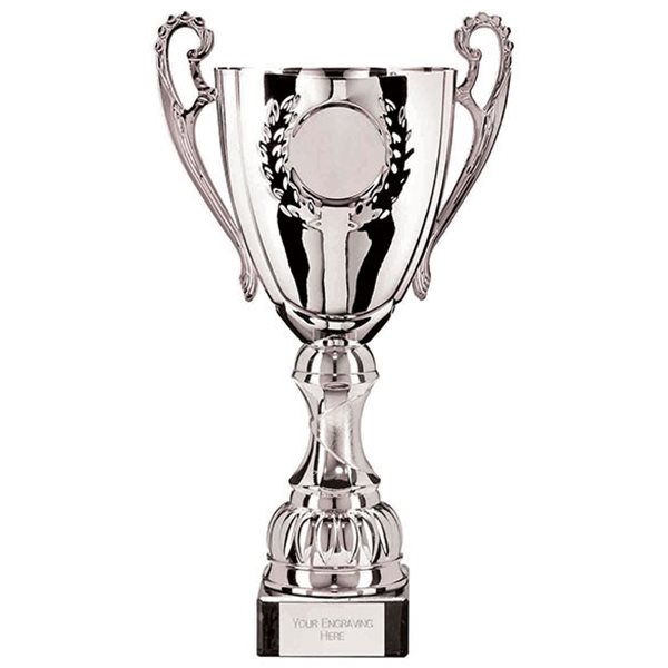 Silver Cup on Black Marble Base TR22086
