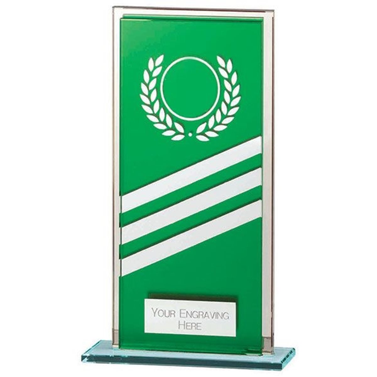 Talisman Mirror Green Glass Award CR22011