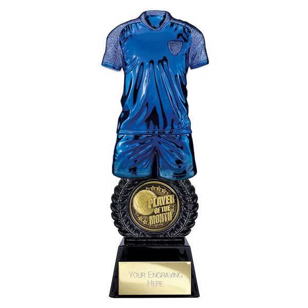 Intensity Blue & Black Player of the Month Football Trophy PU25056
