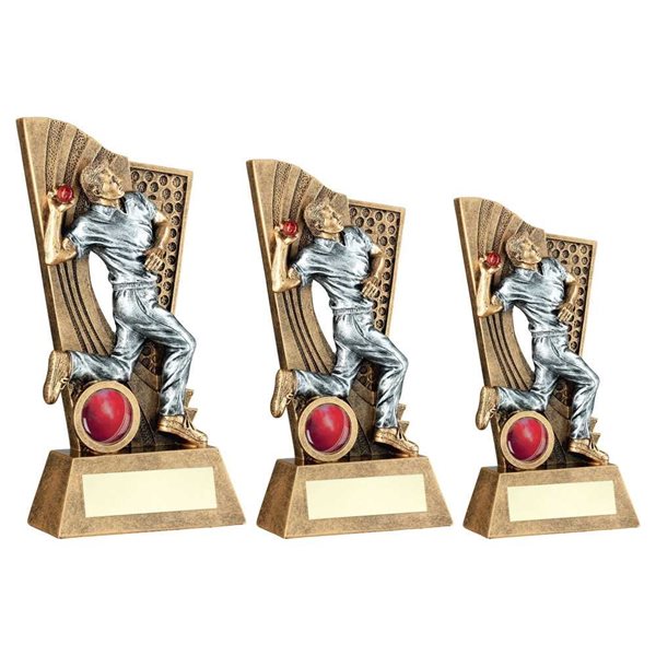 Cricket Bowler Resin Award JR6-RF137