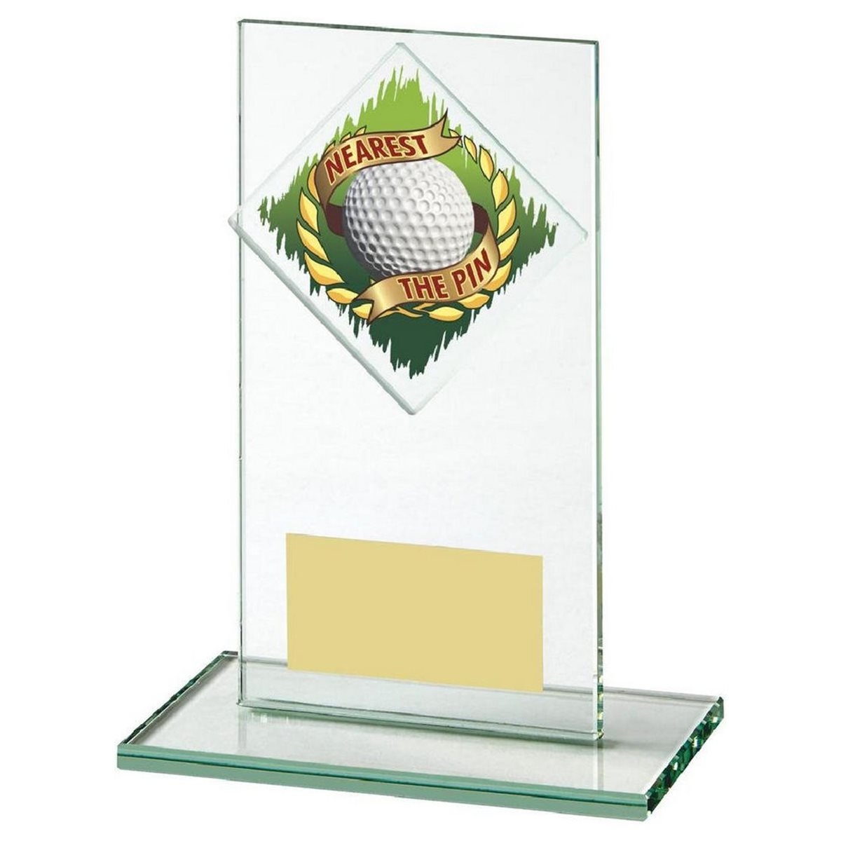 Golf Nearest The Pin Jade Glass Award 459