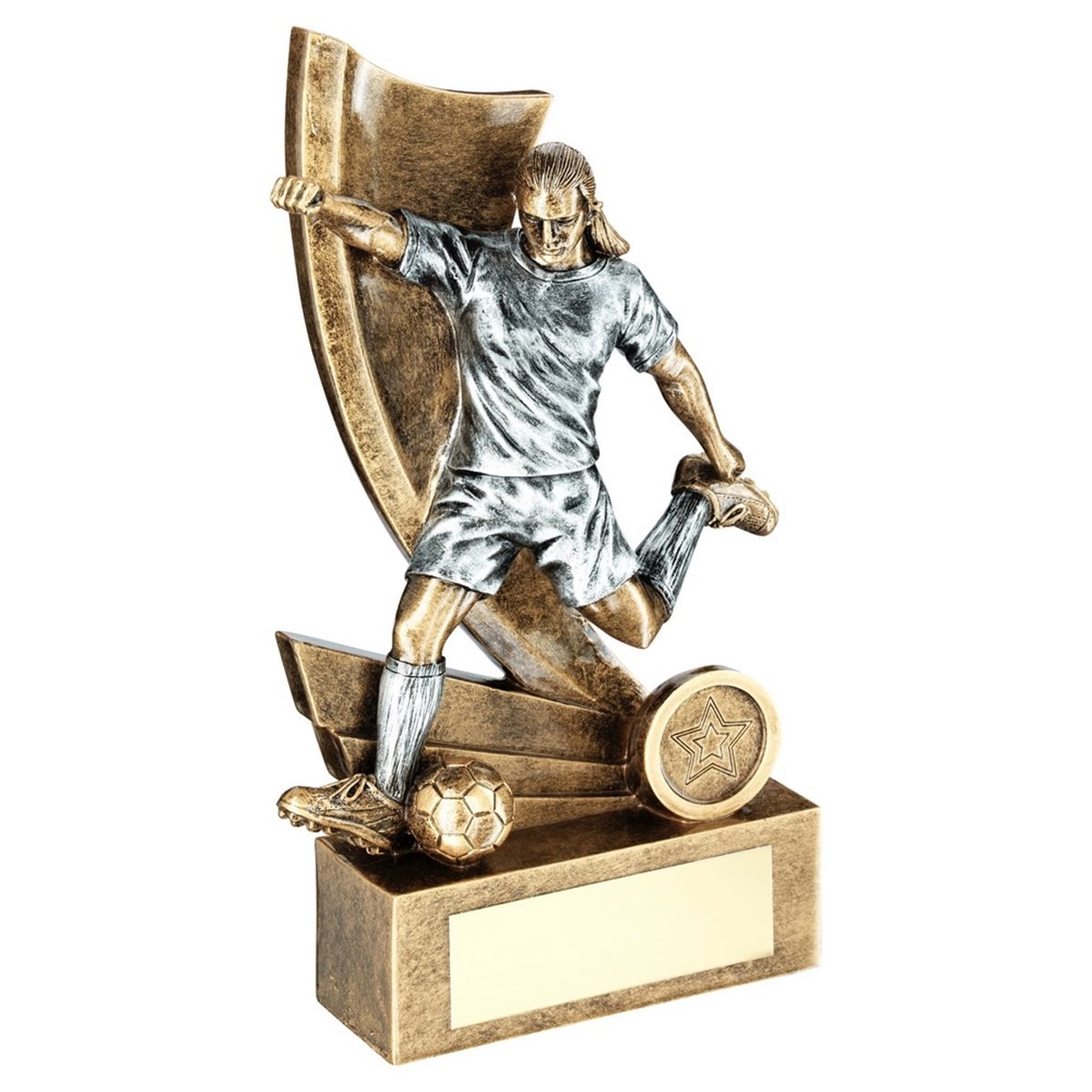 Female Resin Football Trophy JR1-RF146