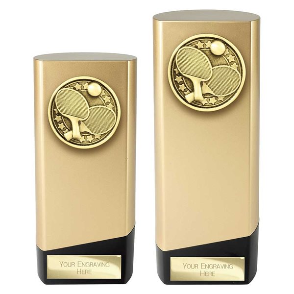 Gold and Black Prime Heavyweight Table Tennis Award PA26656