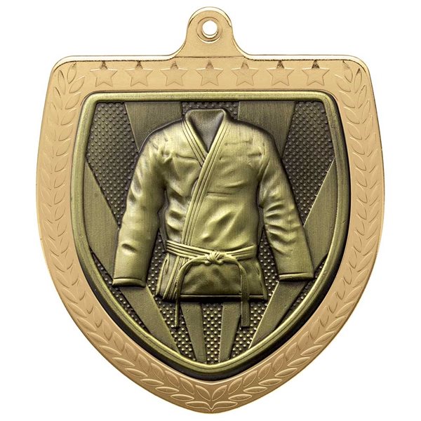Martial Arts 75mm Cobra Shield Medal in Gold, Silver & Bronze MM24201