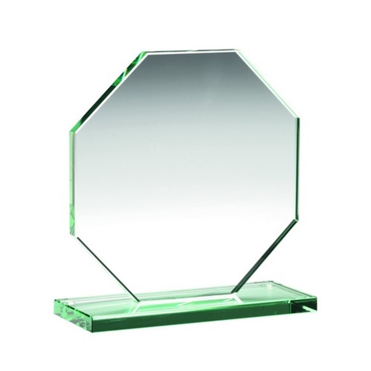 Jade Glass Octagon Plaque (10mm Thick) - TP07