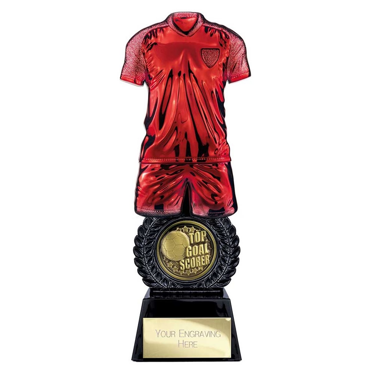 Intensity Red & Black Top Goal Scorer Football Trophy PV25060