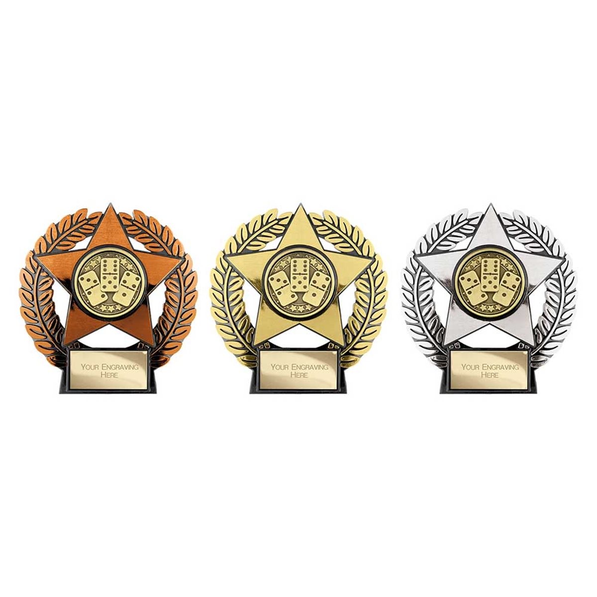 Emperor Star Dominoes Plaque PL25047