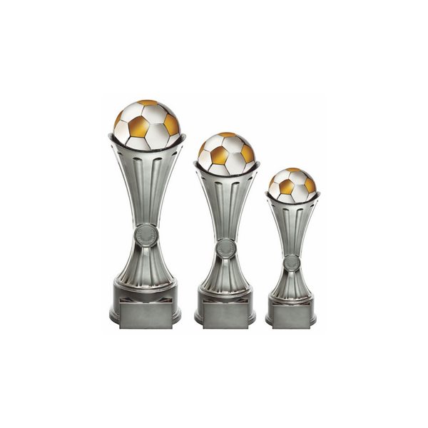 Shiny Silver Tower Football Award