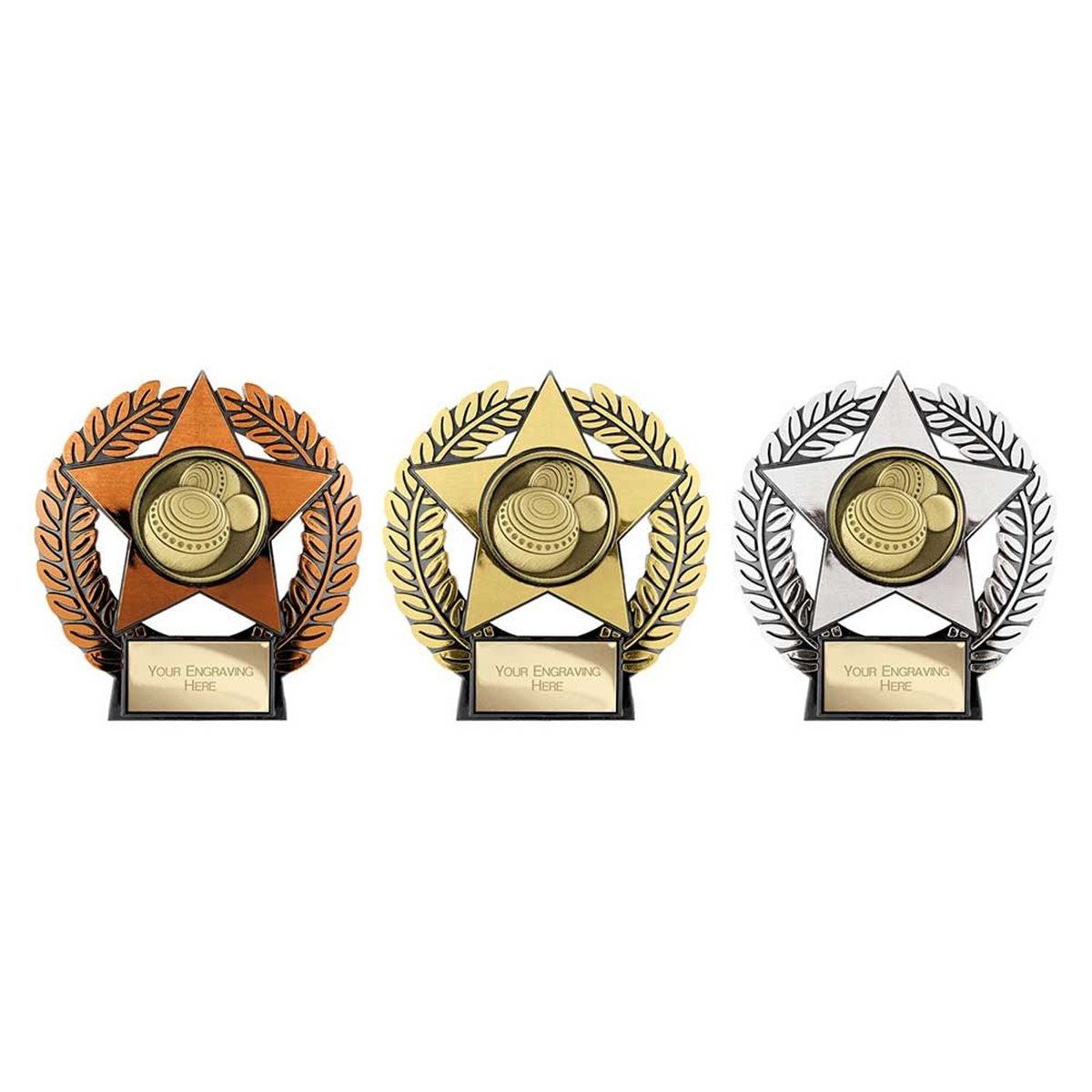 Emperor Star Lawn Bowls Plaque PL25066