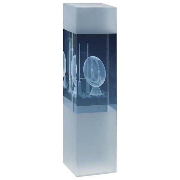 Arctic Blast 3D Rugby Glass Award CR24177