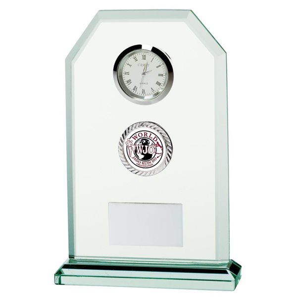 Jade Vitoria Glass Clock CL2286B