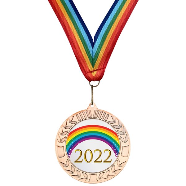 70mm 2022 Rainbow Medal plus Ribbon M37