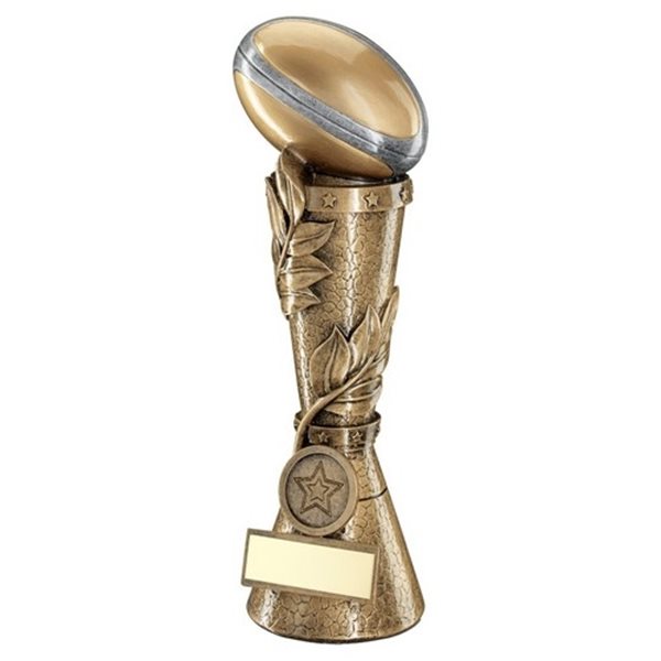 Rugby Resin Award with Full 3D Ball JR4-RF374