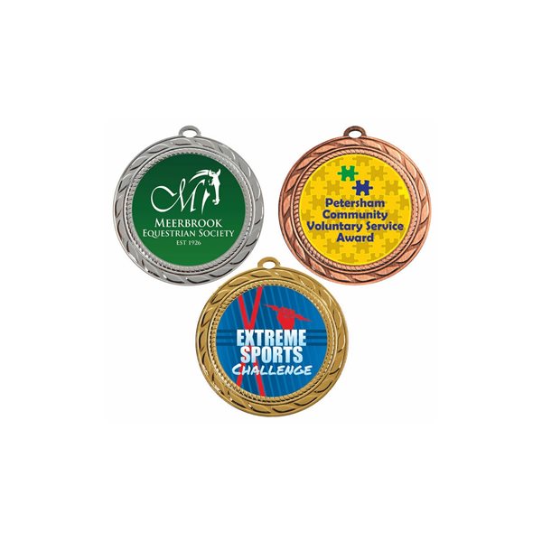 Presentation 70mm Medal - must be ordered alongside 2 Inch (50mm) Domed Centres