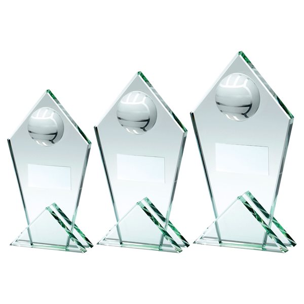Netball Jade Glass Award JR16-TD337