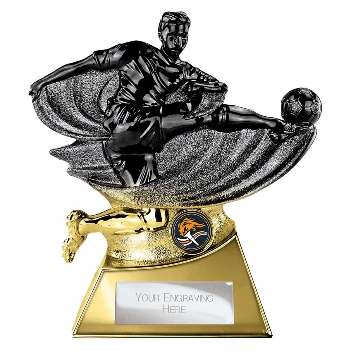 Power Strike Gold & Black Football Award PA26097