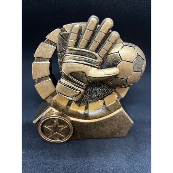 Antique Gold Goal Keeper Resin