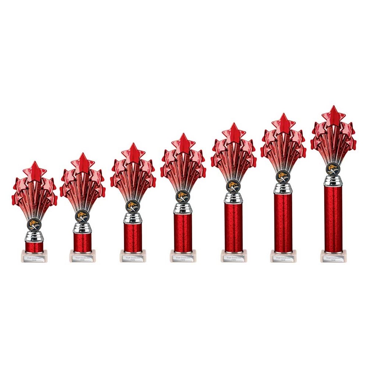 5 Star Red & Silver Column Award TR26550
