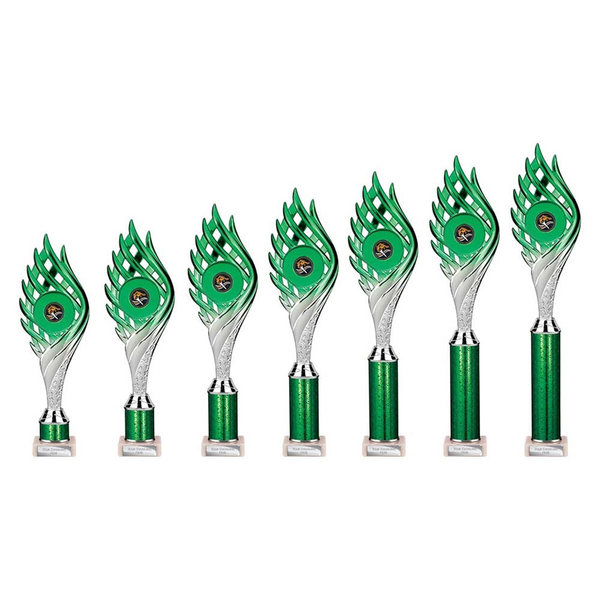 Wildfire Green & Silver Column Award TR26565